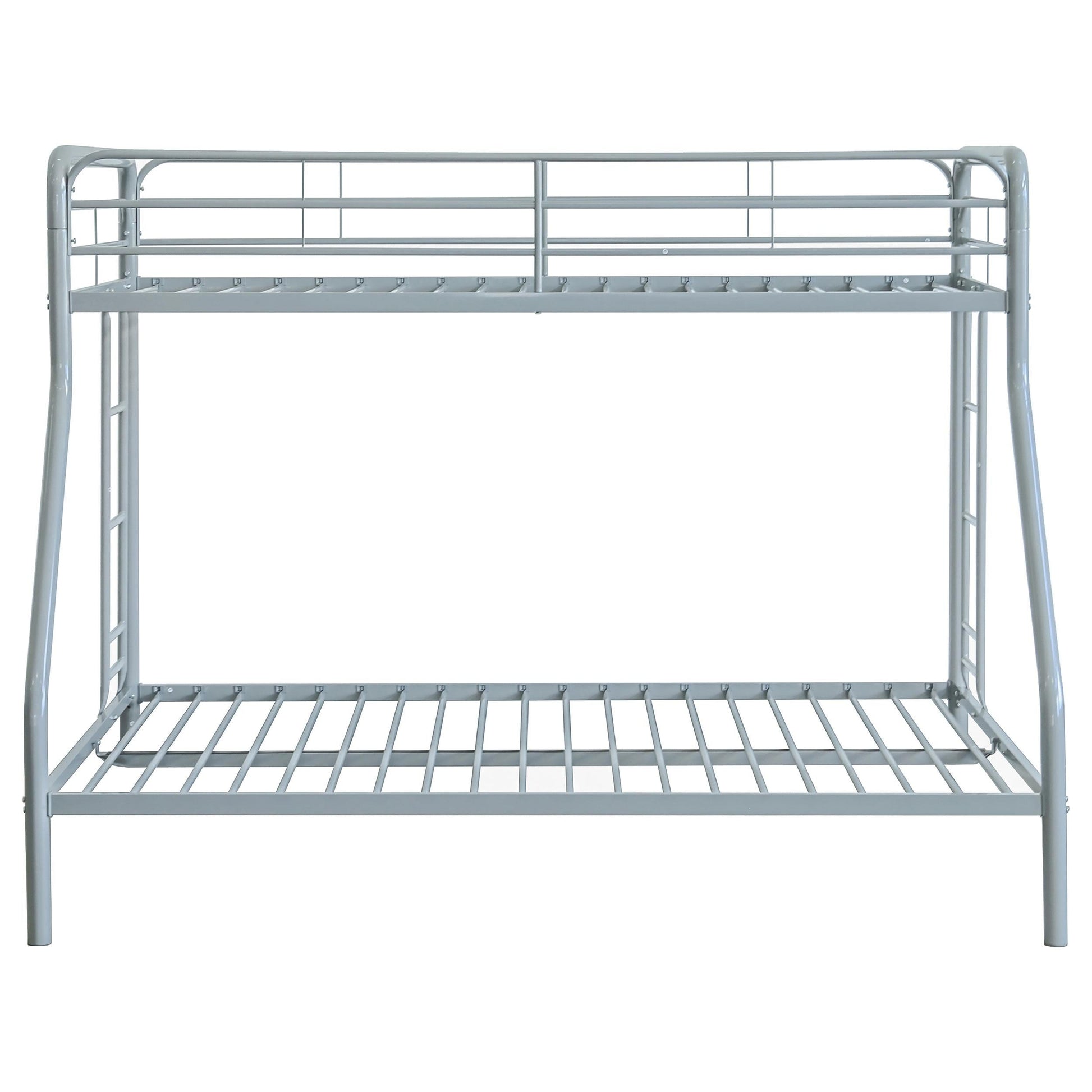 Carson T/F Bunk Bed - Glossy Silver