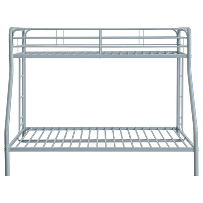 Carson T/F Bunk Bed - Glossy Silver