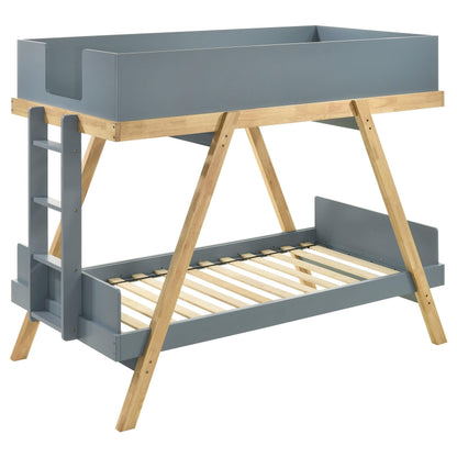Frankie Twin / Twin Bunk Bed - Van Courtland Blue
