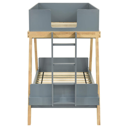 Frankie Twin / Twin Bunk Bed - Van Courtland Blue