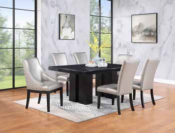 D564C-SLV Dining Set