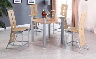 D652 Beige / Grey Table Dining Set