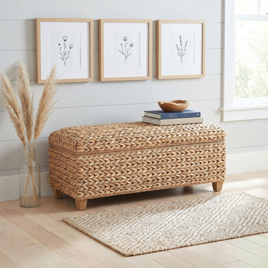 Laughton Storage Bench in Natural - Coaster Furniture