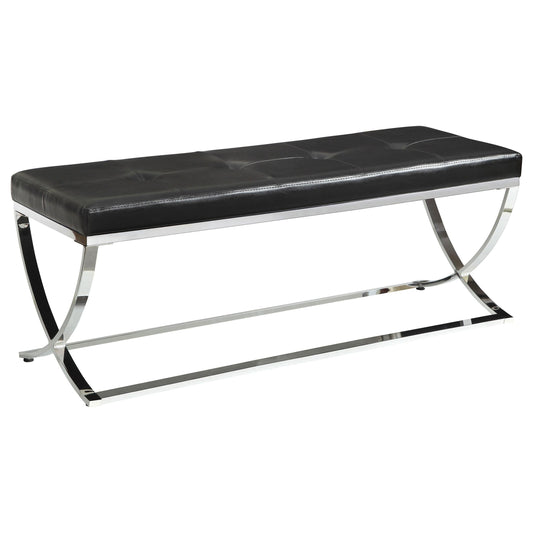 Walton Bench in Black - Coaster Furniture