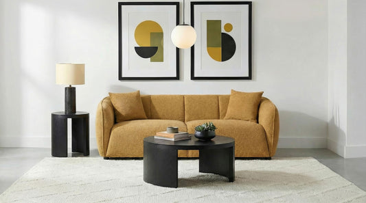Aleisha Sofa in Mustard Yellow - Coaster Furniture