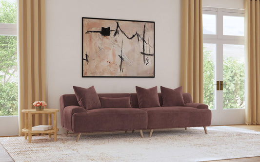 Elizabeth Sofa in Wine - Coaster Furniture