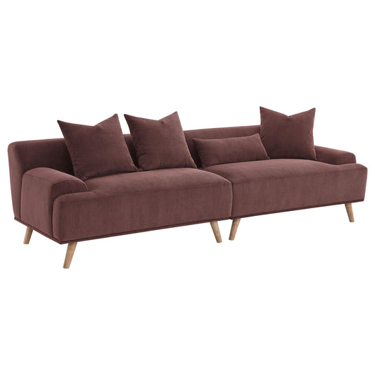 Elizabeth Sofa in Wine - Coaster Furniture