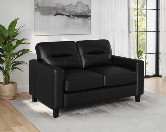 Scotland Loveseat in Black - Coaster Furniture