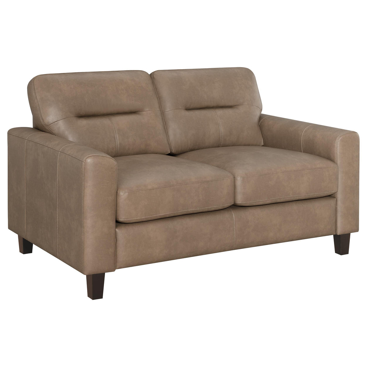 Scotland Stationary Sofa Set in Black - Coaster Furniture