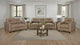 Scotland Stationary Sofa Set in Black - Coaster Furniture