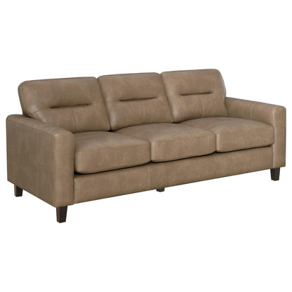 Scotland Stationary Sofa Set in Black - Coaster Furniture