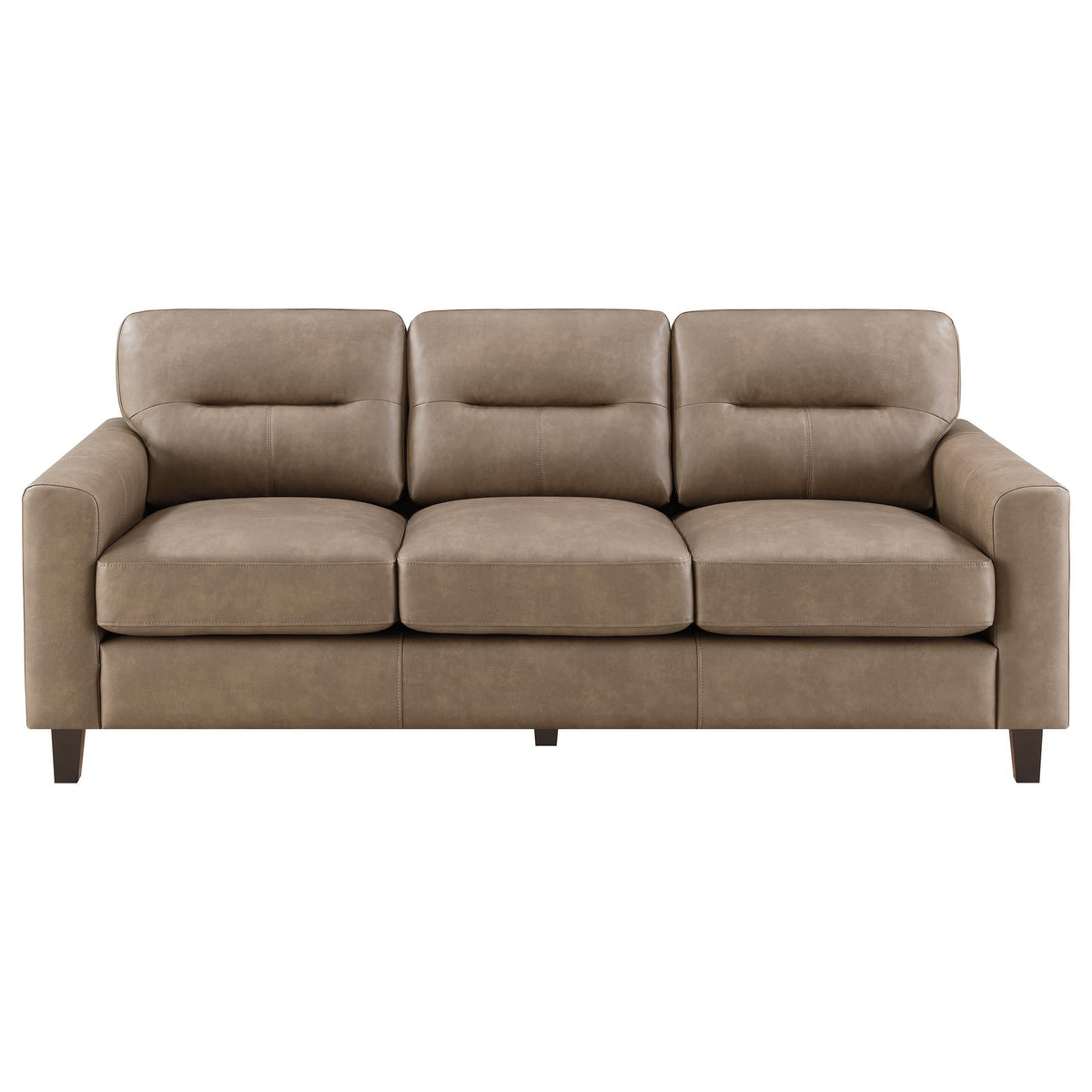 Scotland Stationary Sofa Set in Black - Coaster Furniture