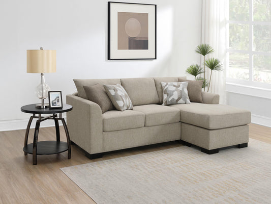 Storey Sleeper Sectional in Dark Grey - Coaster Furniture