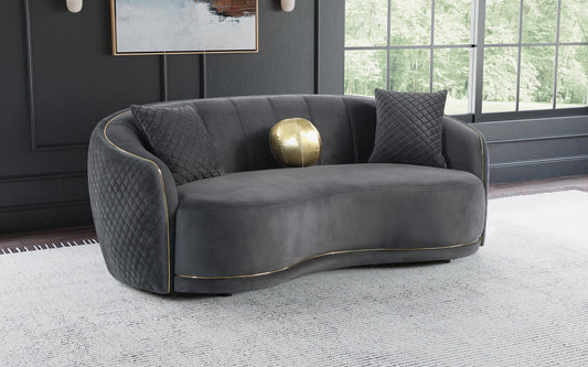 Brookside Sofa in Dark Grey - Coaster Furniture