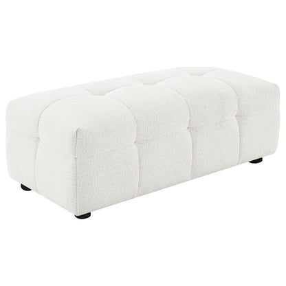Everly Ottoman in Off White - Coaster Furniture