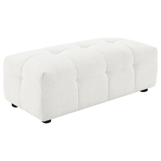 Everly Ottoman in Off White - Coaster Furniture