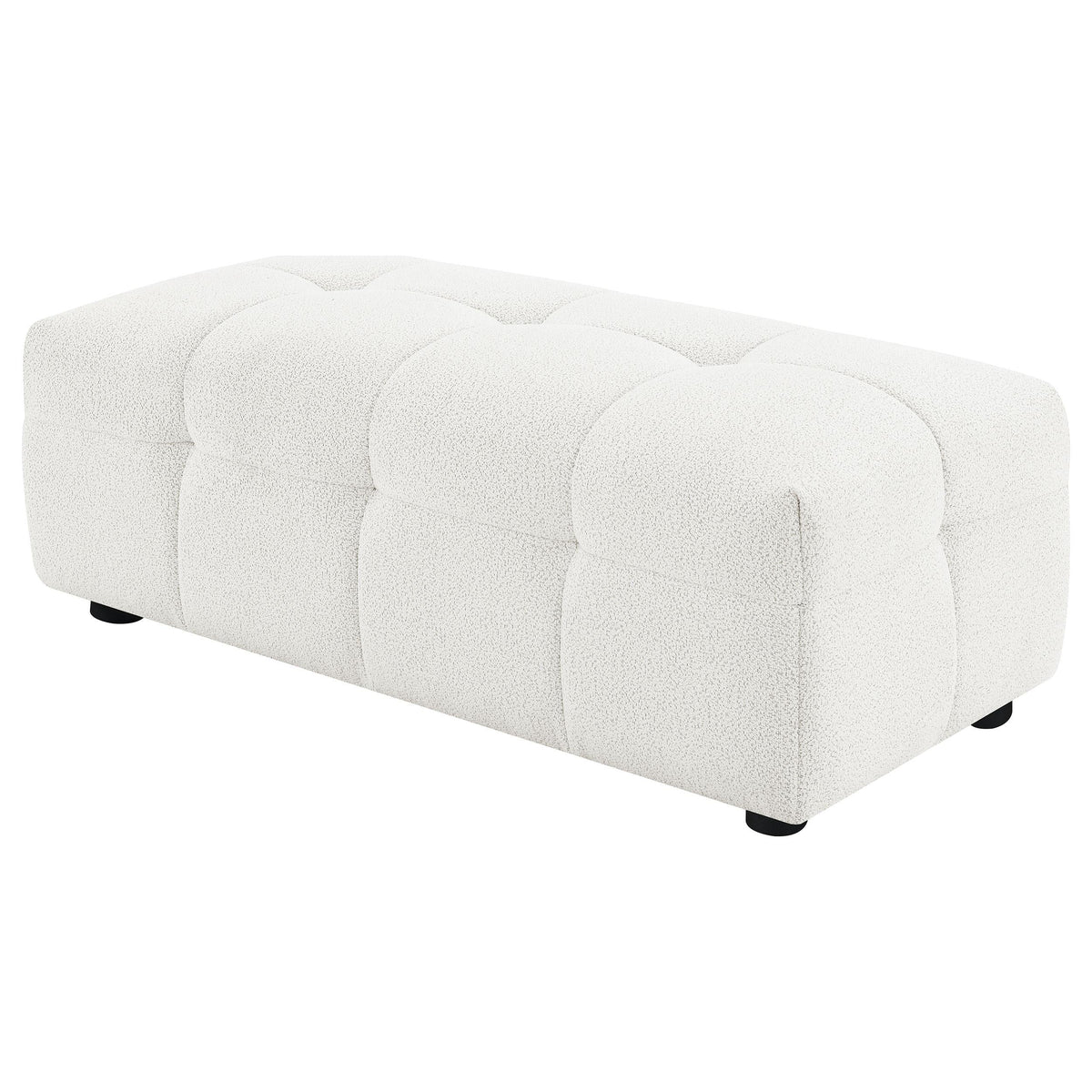Everly Ottoman in Off White - Coaster Furniture