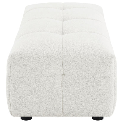 Everly Ottoman in Off White - Coaster Furniture