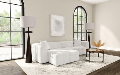 Everly Ottoman in Off White - Coaster Furniture