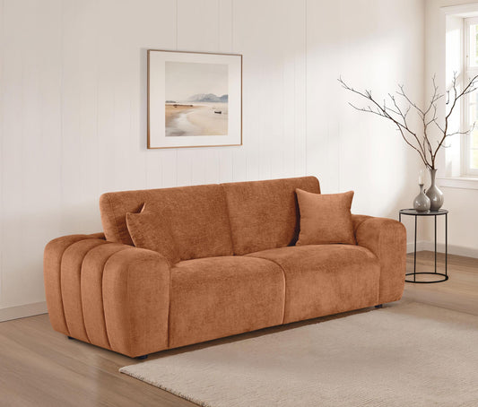 Burnett Sofa in Burnt Orange - Coaster Furniture