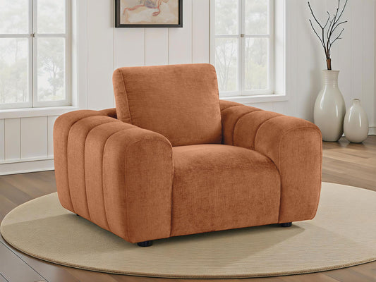 Burnett Accent Chair in Burnt Orange - Coaster Furniture