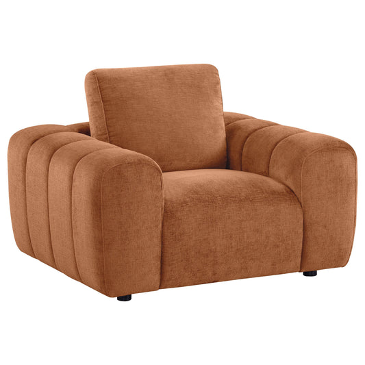 Burnett Accent Chair in Burnt Orange - Coaster Furniture