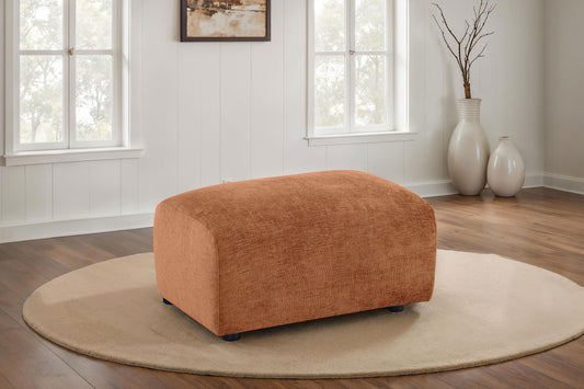 Burnett Ottoman in Burnt Orange - Coaster Furniture