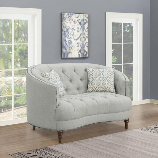 Avonlea Loveseat in Grey - Coaster Furniture