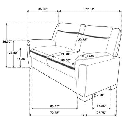 Arabella Stationary Sofa Set