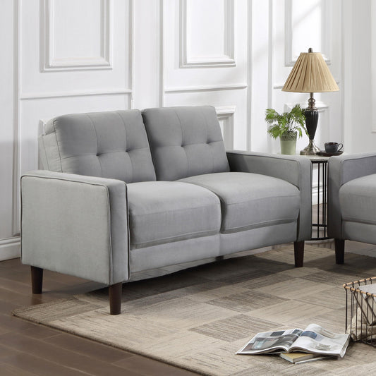 Bowen Loveseat in Grey - Coaster Furniture