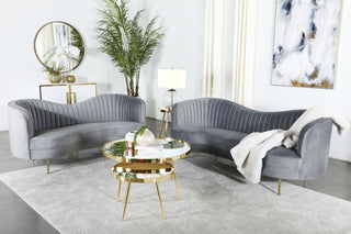 Sophia 2-Piece Sofa Set in Grey - Coaster Furniture