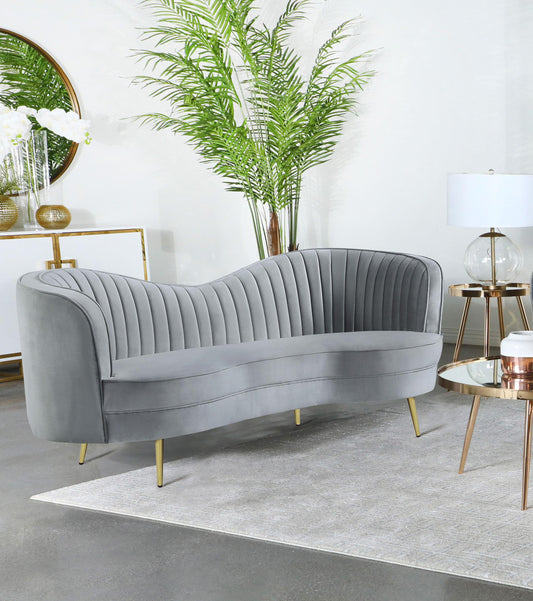 Sophia Loveseat in Grey - Coaster Furniture