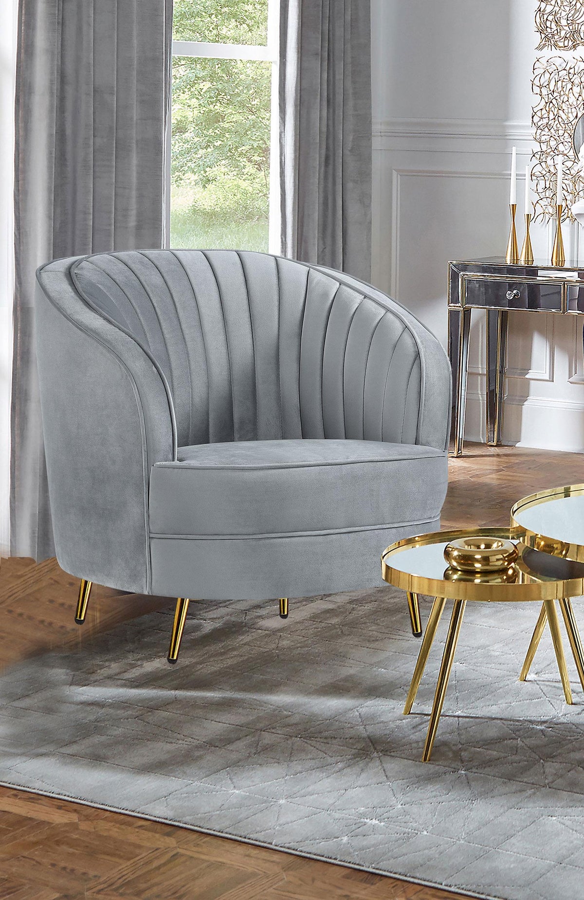 Sophia Chair in Grey - Coaster Furniture