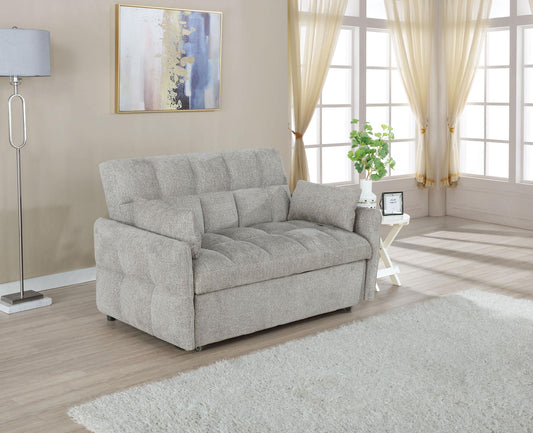 Cotswold Sleeper Sofa Bed in Light Grey - Coaster Furniture