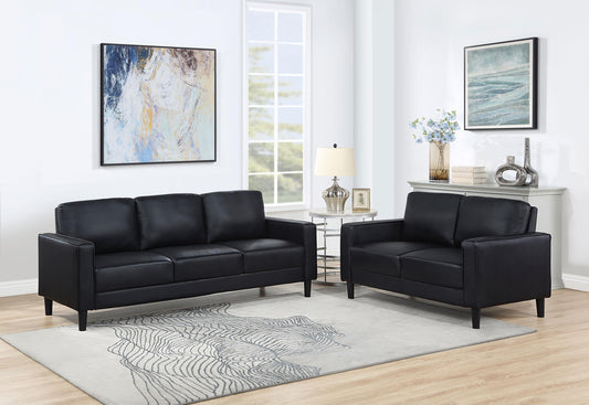 Ruth Stationary 2-Piece Set in Black - Coaster Furniture