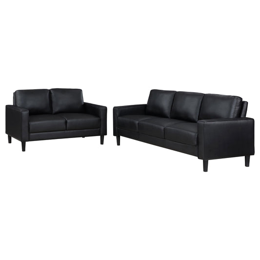 Ruth Stationary 2-Piece Set in Black - Coaster Furniture