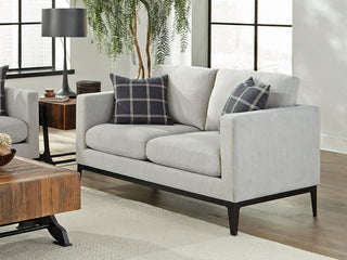 Apperson Loveseat in Light Grey - Coaster Furniture