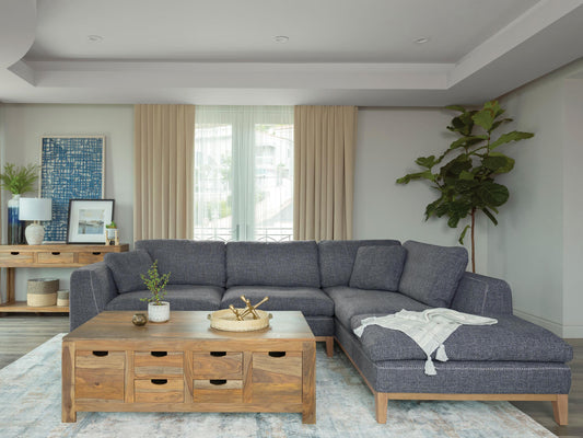 Persia Sectional in Grey - Coaster Furniture
