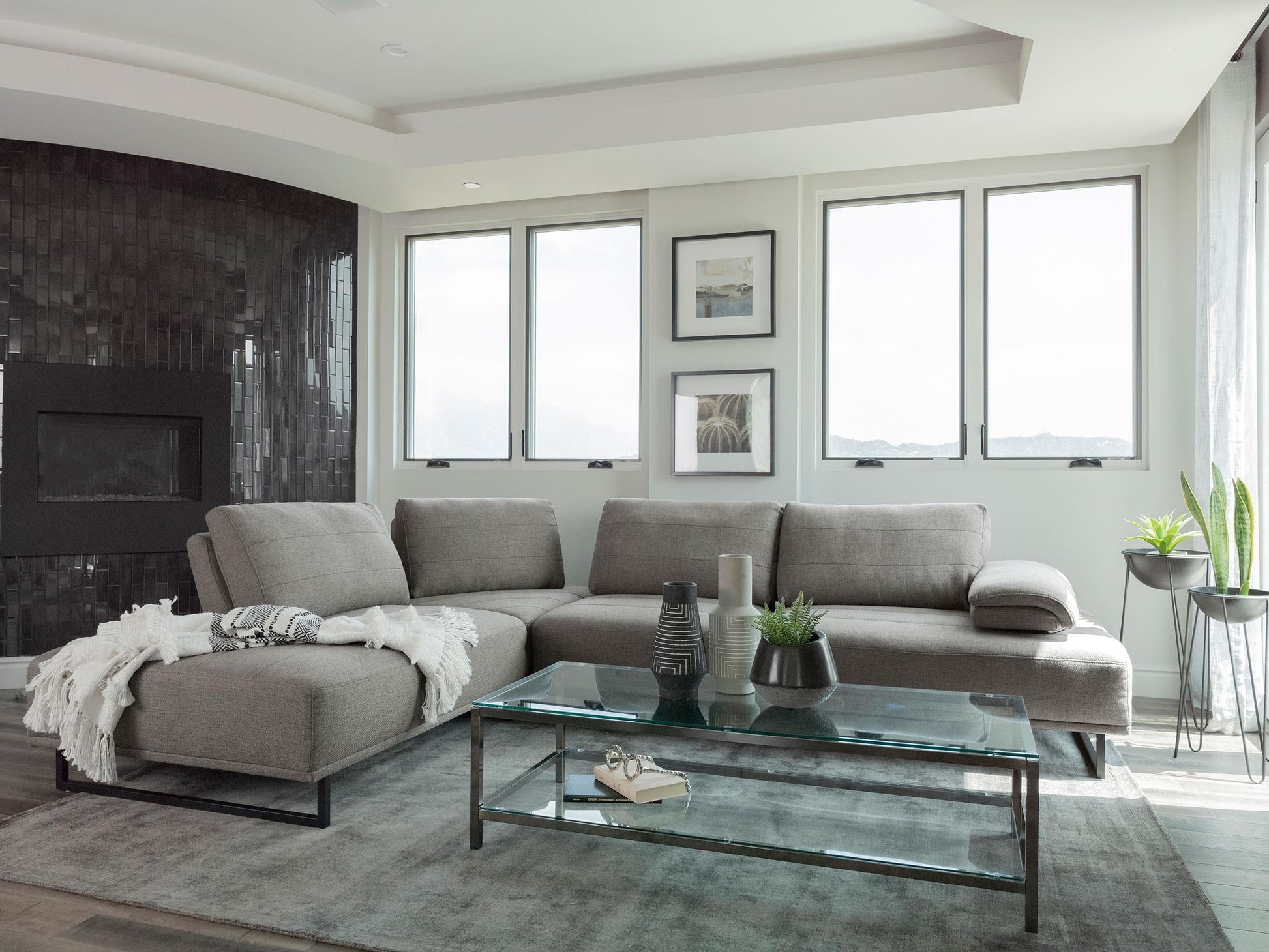 Arden Sectional in Taupe - Coaster Furniture