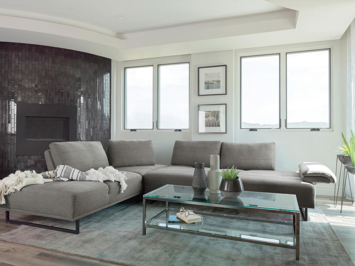 Arden Sectional in Taupe - Coaster Furniture