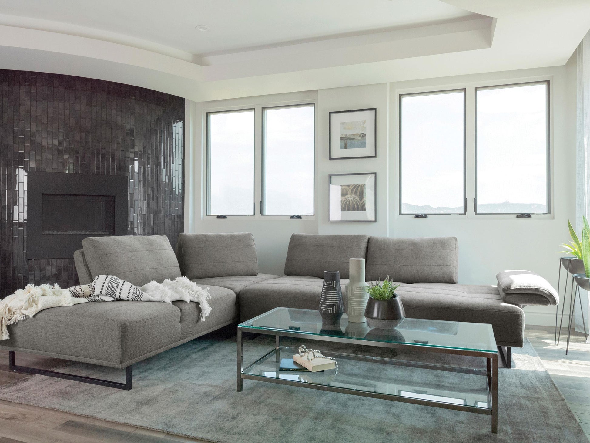 Arden Sectional in Taupe - Coaster Furniture