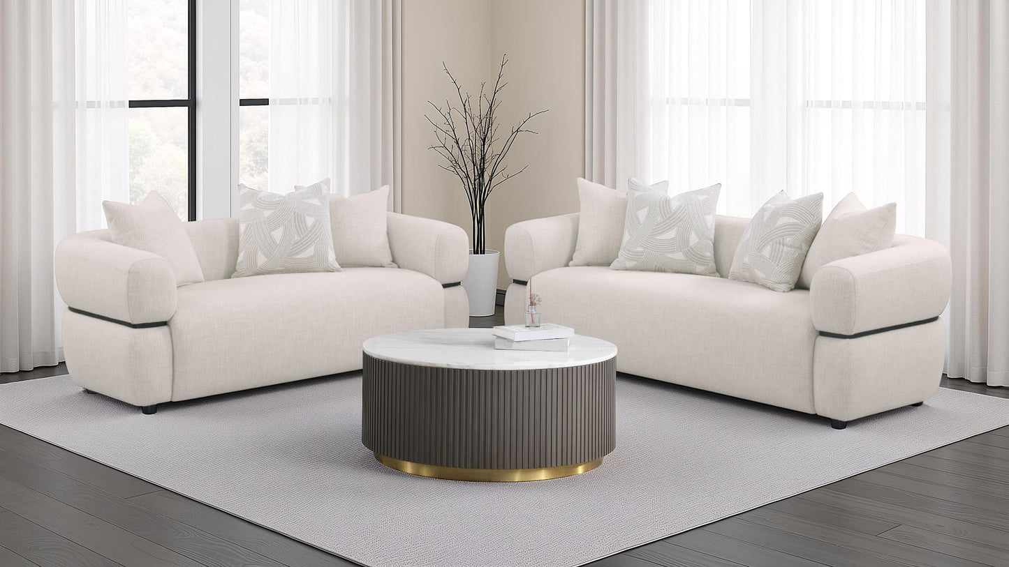 Jeanette Stationary Sofa Set
