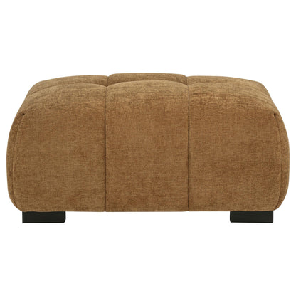 Octavia Ottoman in Amber - Coaster Furniture