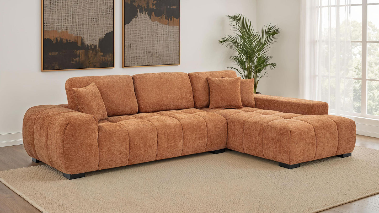 Octavia Sectional - Orange