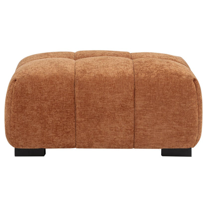 Octavia Ottoman in Orange - Coaster Furniture