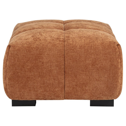 Octavia Ottoman in Orange - Coaster Furniture