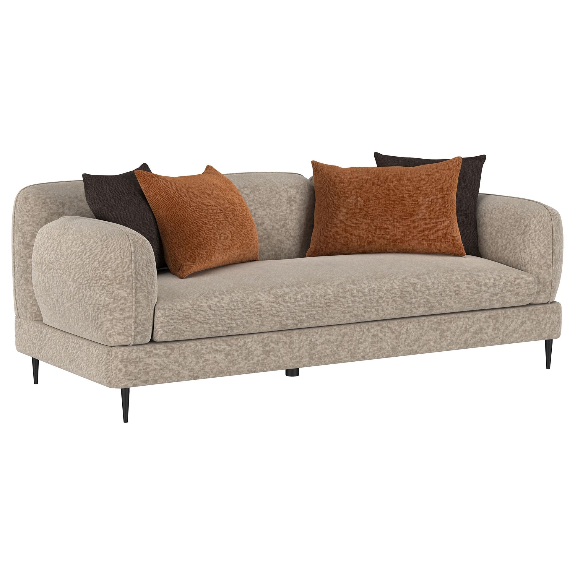 Jade Stationary Sofa Set - Latte