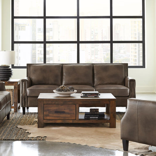 Leaton Sofa in Brown Sugar - Coaster Furniture