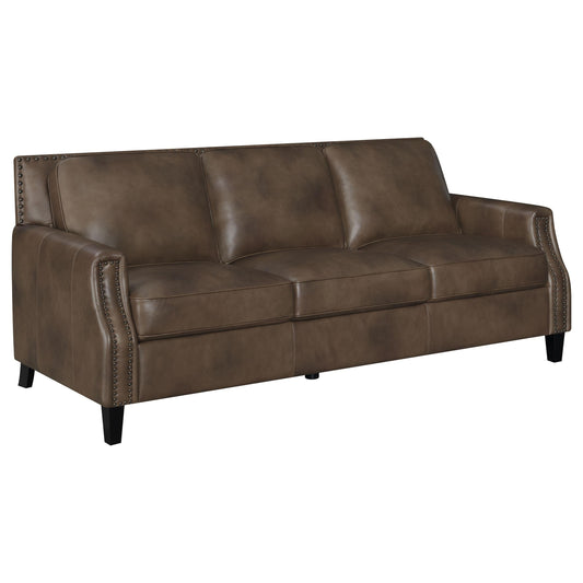 Leaton Sofa in Brown Sugar - Coaster Furniture