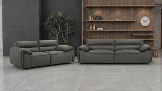 Buxton Stationary Sofa Set in Orange - Coaster Furniture